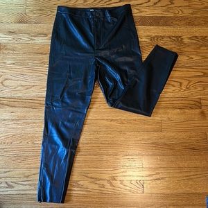 Leather Straight Leg Zara Trousers